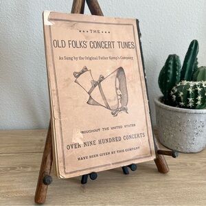 Antique 1889 Father Kemp’s Old Folks’ Concert Music Sheet Songbook Oliver Ditson
